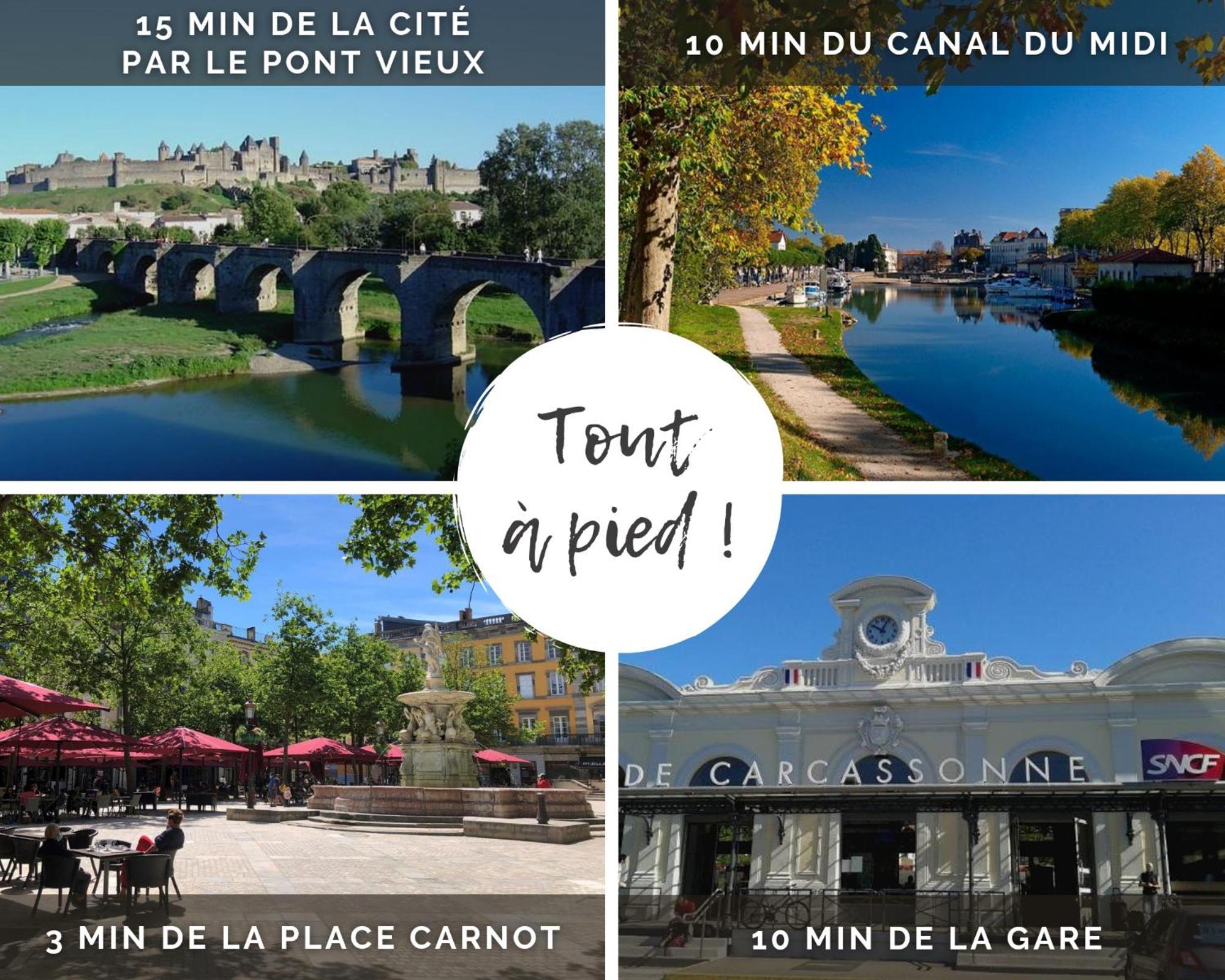 El Marty - Central - Climatisation - Parking Gratuit - Wifi Carcassonne Exterior foto